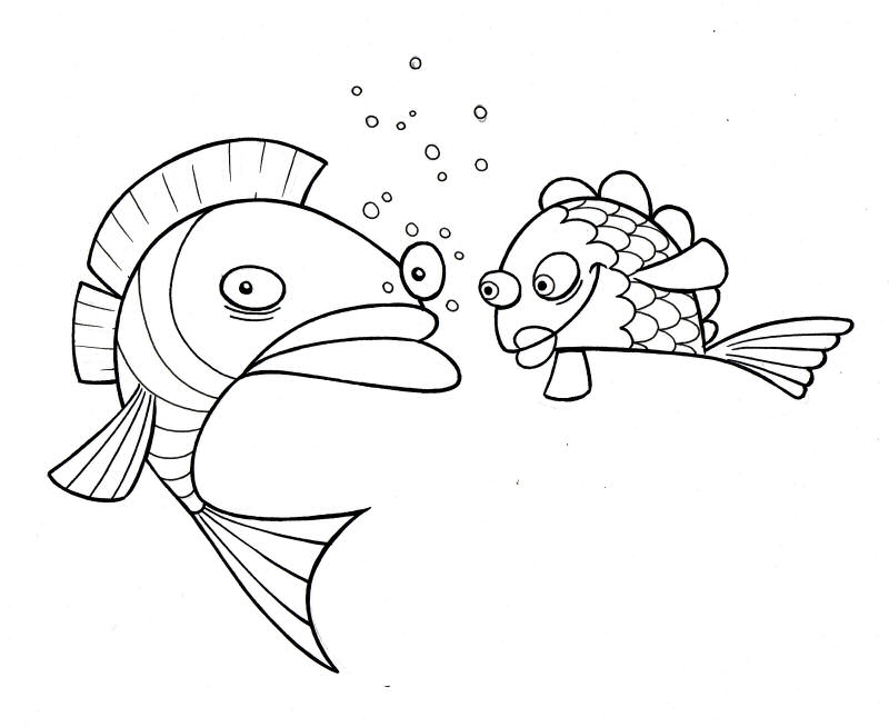 cartoon fish coloring pages,animal coloring pages title=