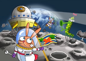 The moon expedition illustration